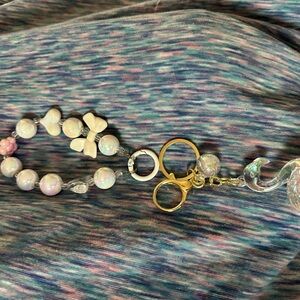 Elegant Swan with Flower & Bow Phone/Bag/Key Chain